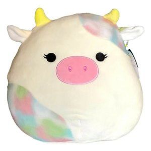 Squishmallows 2022 Easter Candess The Tie Dye Cow 12 Inch BNWT Kellytoy Plush